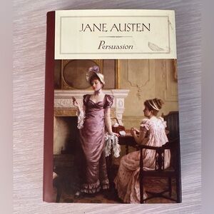 Hardcover Vintage Collectors Jane Austen 'Persuasion' Book w/ Slip cover Artwork